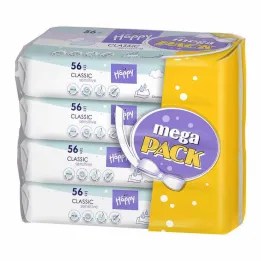 Bella baby Happy mitrās salvetes jutīgas, 4x56 gab
