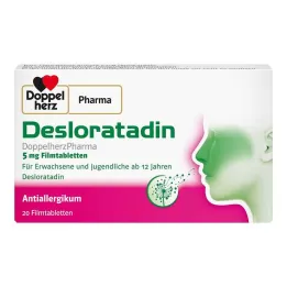 Desloratadine Doppelherzpharma 5 mg apvalkotās tabletes, 20 gab