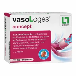 Vasologes koncepta apvalkotās tabletes, 120 gab