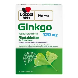 Ginkgo DoppelherzPharma 120 mg apvalkotās tabletes, 30 gab