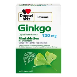 Ginkgo DoppelherzPharma 120 mg apvalkotās tabletes, 120 gab