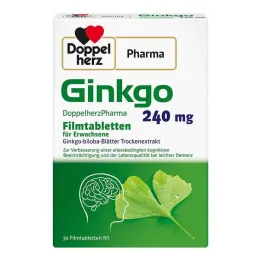 Ginkgo DoppelherzPharma 240 mg apvalkotās tabletes, 30 gab