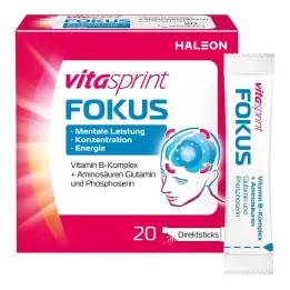 Vitasprint Focus Direct Sticks, 20 gab