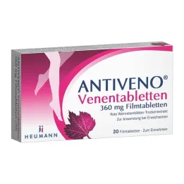 ANTIVENO Vēnu tabletes 360 mg apvalkotās tabletes, 30 gab