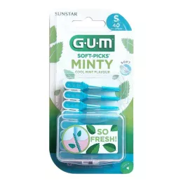 GUM SOFT-PICKS MINTY mazs, 40 gabali