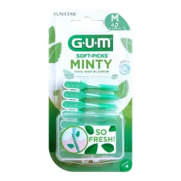 GUM Mīkstās cērtes Minty medium, 40 gab