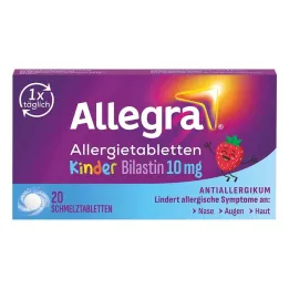 Allegra alerģijas tabletes bērniem 10 mg kušanas tabletes, 20 gab