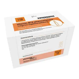Vitamīns B12 Pharmarissano 1 mg/ml šķīdums injekcijām ampula, 10X1 ml