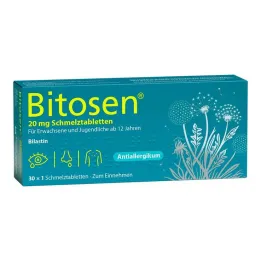 Bitosen 20 mg mutē disperģējamās tabletes, 30 gab