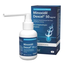 Minoksidils Dexcel 50 mg/ml aerosols lietošanai galvas ādā, 60 ml