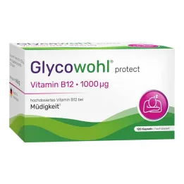Glycowohl vitamīns B12 1000 µg lielas devas vegānu kapsulas, 120 gab