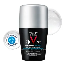 Vichy Homme Deo Roll-on 72h prettraipu līdzekļi, 50 ml