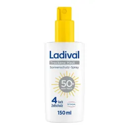 Ladival sausas ādas saules aizsardzības aerosols LSF 50+, 150 ml