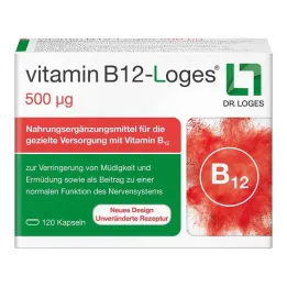 Vitamīns B12-Loges 500 µg kapsulas, 120 gab