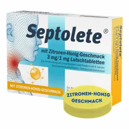 Septolete ar citronu-medus garšu 3 mg/1 mg pastilas, 16 gab