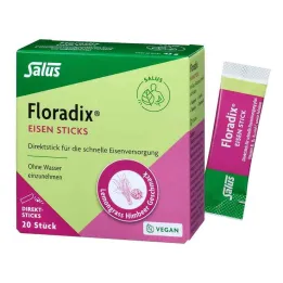 Floradix Iron Sticks Powder Salus, 20 gab