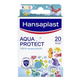 Hansaplast bērnu ģipša sloksnes Aqua Protect, 20 gab