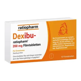 Dexibu-ratiopharm 200 mg apvalkotās tabletes, 10 gab