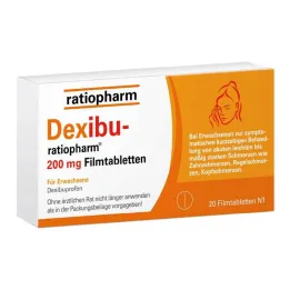 Dexibu-ratiopharm 200 mg apvalkotās tabletes, 20 gab