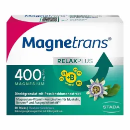 Magnetrans Relax + 400 mg granulātu nūjiņas melleņu, 20 gab