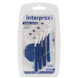 Interprox plus superkoniska zila starpzobu birste, 4 gab