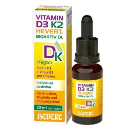 Vitamīns D3 K2 Hevert Bioactive Oil, 20 ml