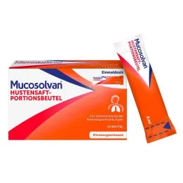 Mucosolvan klepus sīrupa porciju paciņas, 15x5 ml