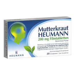 Feverfew Heumann 200 mg apvalkotās tabletes, 30 gab