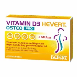Vitamīns D3 Hevert Osteo Pro apvalkotās tabletes, 60 gab