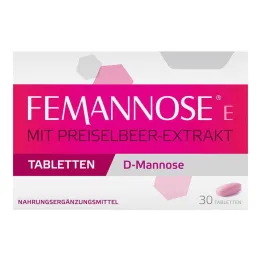 Femannose E tabletes, 30 gab