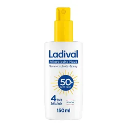 Ladival alerģisks ādas saules aizsardzības aerosols SPF50 +, 150 ml