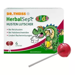 DR.THEISS HerbalSept Cough Lollipops Kids, 6 gab