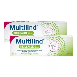 MULTILIND Ārstnieciska ziede ar nistatīnu un cinka oksīdu, 2X50 g
