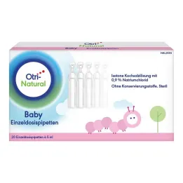 OtriNatural Baby vienas devas pipetes, 20X5 ml