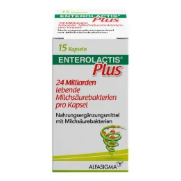 Enterolactis Plus kapsulas, 15 gab