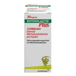 Enterolactis Plus kapsulas, 30 gab