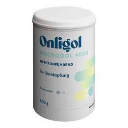 Onligol Macrogol 4000 pulveris e.šķīduma bundžas pagatavošanai, 400 g