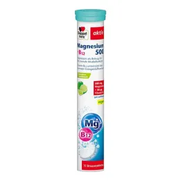 Doppelherz Magnesium 500 + B12 putojošās tabletes, 15 gab