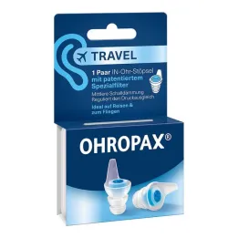Ohropax Travel filtra spraudņi ausīs, 2 gab