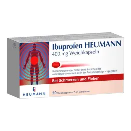Ibuprofen Heumann 400 mg mīkstās kapsulas, 20 gab