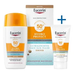 Eucerin Sun Fluid Hydro Protect Face vidējais SPF50+, 50 ml