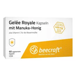 Beecraft peru pieniņa kapsulas ar manuku medu, 60 gab