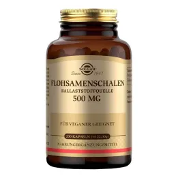 Solgar psyllium sēnalas 500 mg kapsulas, 200 gab