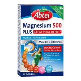 Abbey Magnesium 500 Plus tabletes, 42 gab