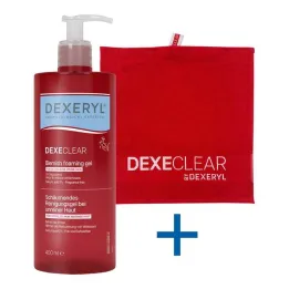 Dexeryl Dexeclear putojošs tīrīšanas želeja netīrai ādai, 400 ml