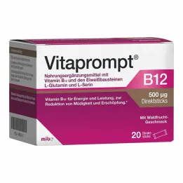 Vitaprompt B12 500 µg tiešās nūjas, 20 gab