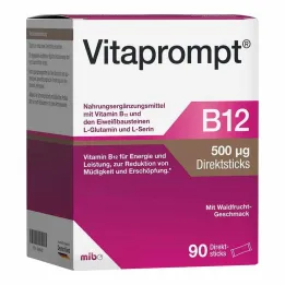 Vitaprompt B12 500 µg tiešās nūjas, 90 gab