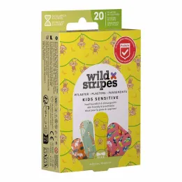 Wild Stripes Kids jutīgie Jungle Vibe plāksteri, 20 gab