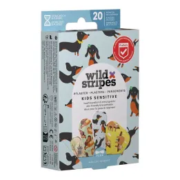 Wild Stripes Kids jutīgie Animal Fun plāksteri, 20 gab
