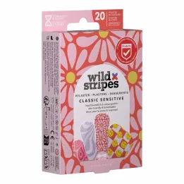 Wild Stripes Classic jutīgie Pastel Fun plāksteri, 20 gab